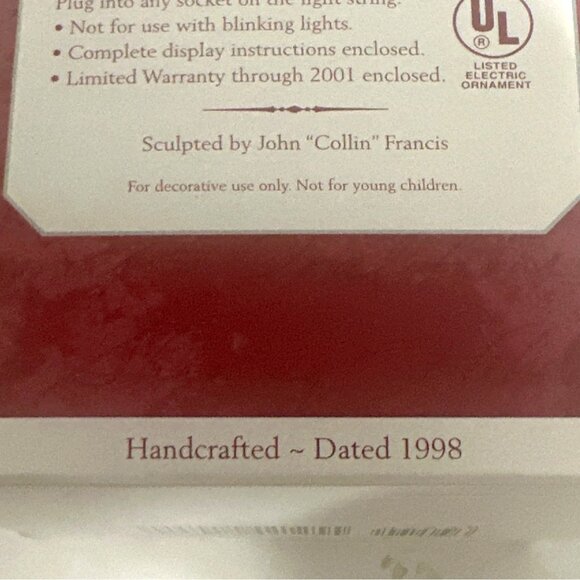 Hallmark Magic Lighthouse Greetings Keepsake Ornament 1998 Holiday Decor Unteste - Picture 10 of 12